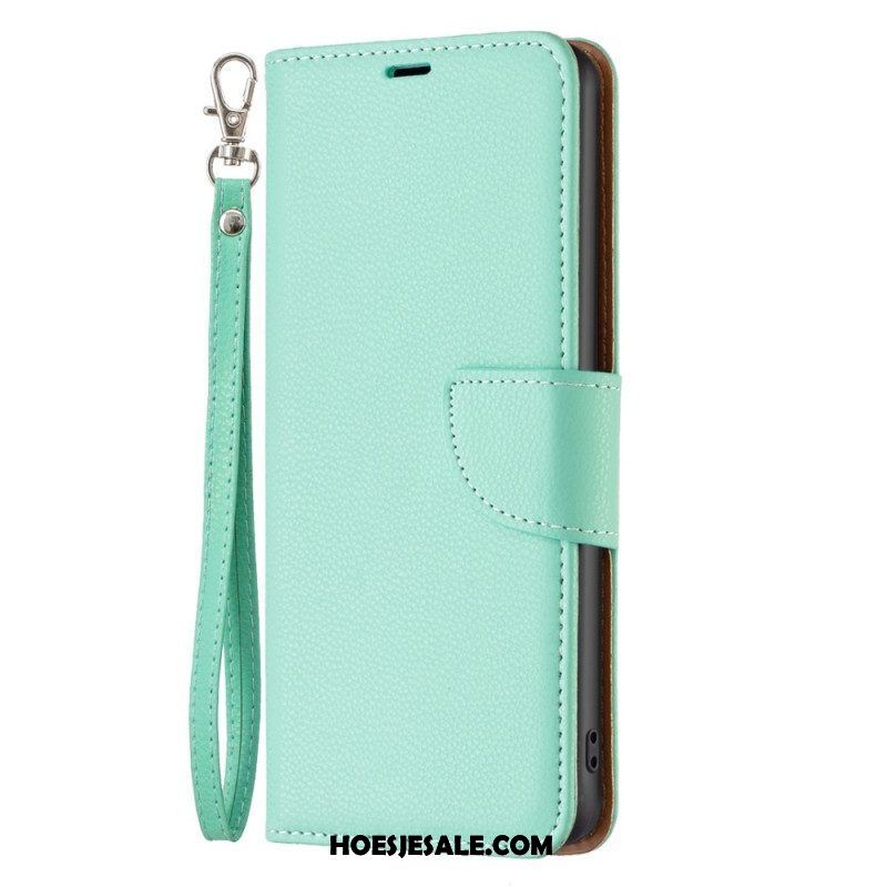 Folio-hoesje voor Samsung Galaxy A14 / A14 5G Met Ketting Schuine Riemsluiting