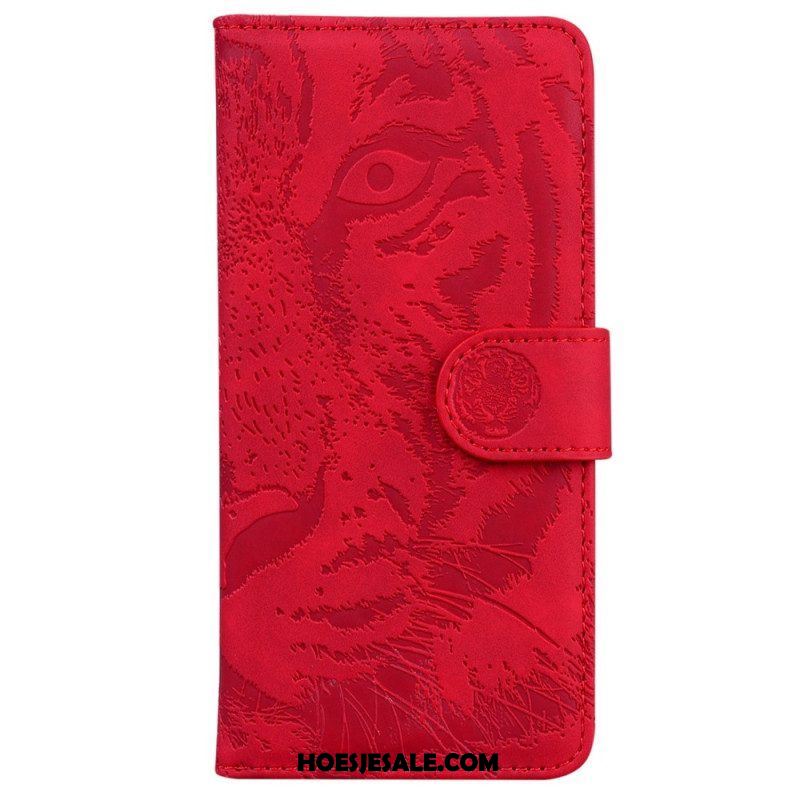 Folio-hoesje voor Samsung Galaxy A14 / A14 5G Tijger Print