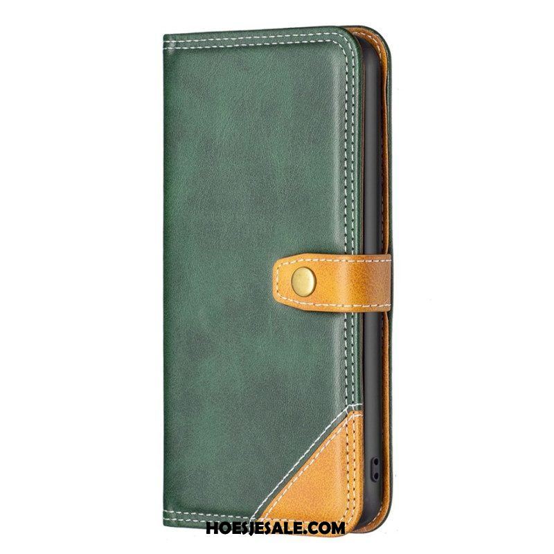 Folio-hoesje voor Samsung Galaxy A14 / A14 5G Vintage Binfen-kleur