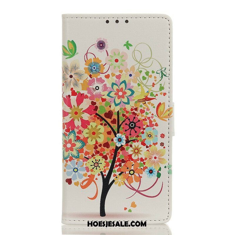 Folio-hoesje voor Samsung Galaxy A52 4G / A52 5G / A52s 5G Bloeiende Boom