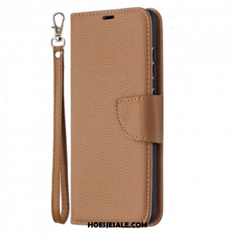 Folio-hoesje voor Samsung Galaxy A52 4G / A52 5G / A52s 5G Flip Case Lychee Rabat Schuin