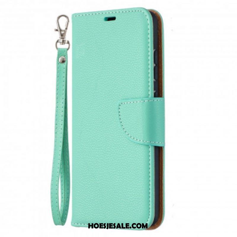 Folio-hoesje voor Samsung Galaxy A52 4G / A52 5G / A52s 5G Flip Case Lychee Rabat Schuin