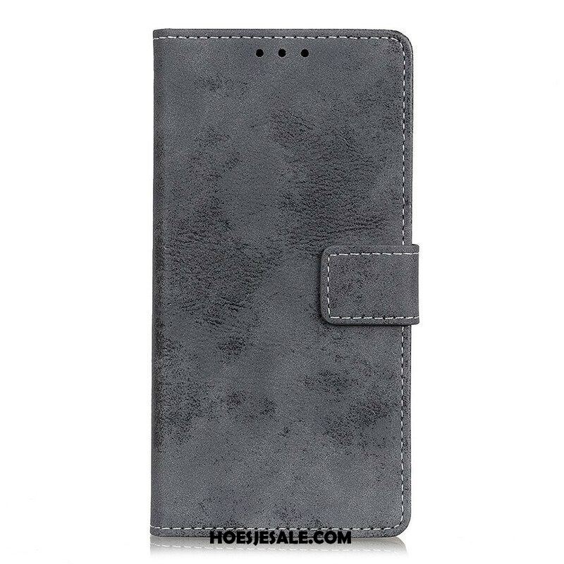 Folio-hoesje voor Samsung Galaxy A52 4G / A52 5G / A52s 5G Vintage Kunstleer