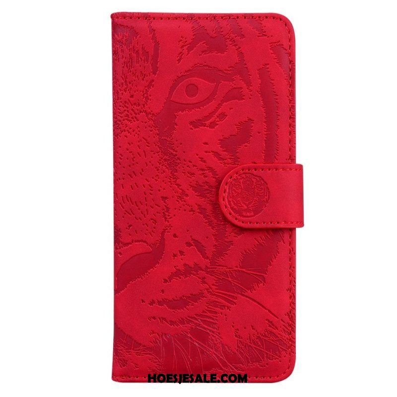 Folio-hoesje voor Samsung Galaxy A53 5G Tijger Voetafdruk