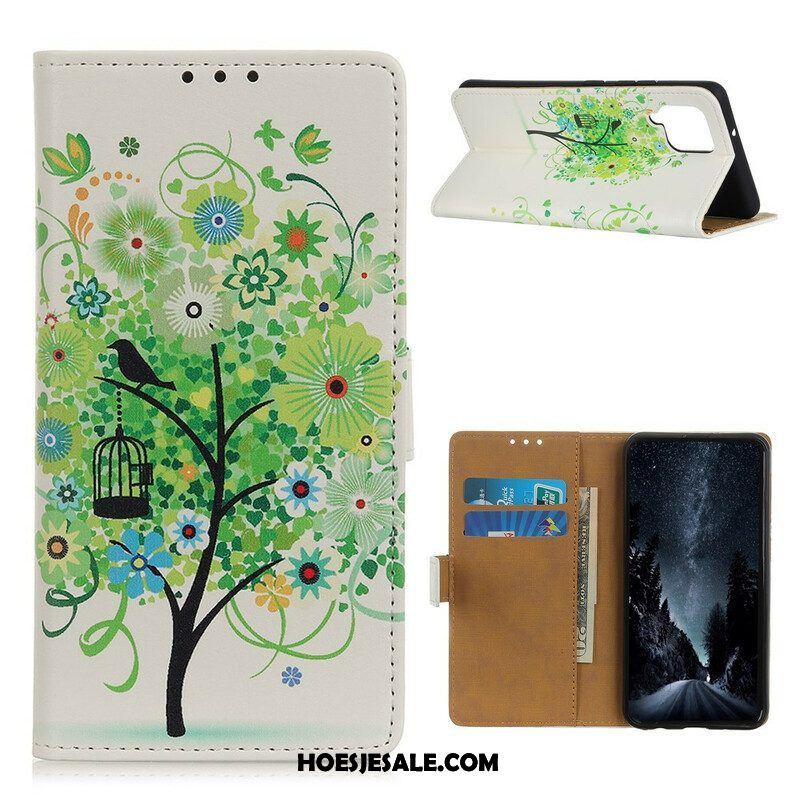 Folio-hoesje voor Samsung Galaxy M12 / A12 Bloeiende Boom