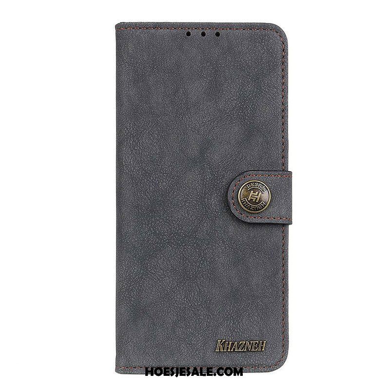 Folio-hoesje voor Samsung Galaxy M12 / A12 Khazneh Retro Split Kunstleer