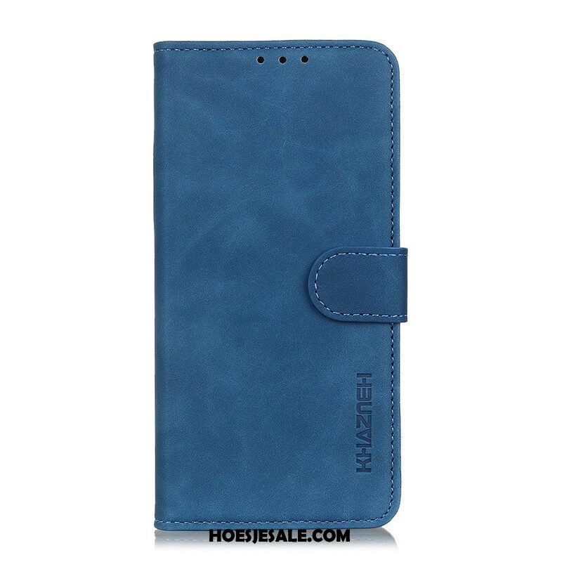 Folio-hoesje voor Samsung Galaxy M12 / A12 Khazneh Vintage Leereffect