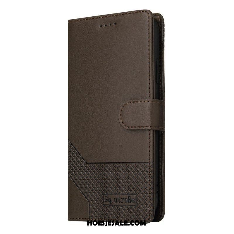 Folio-hoesje voor Samsung Galaxy M12 / A12 Ledereffect Gq.utrobe