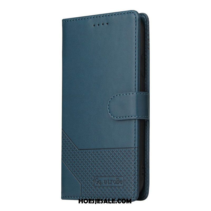 Folio-hoesje voor Samsung Galaxy M12 / A12 Ledereffect Gq.utrobe