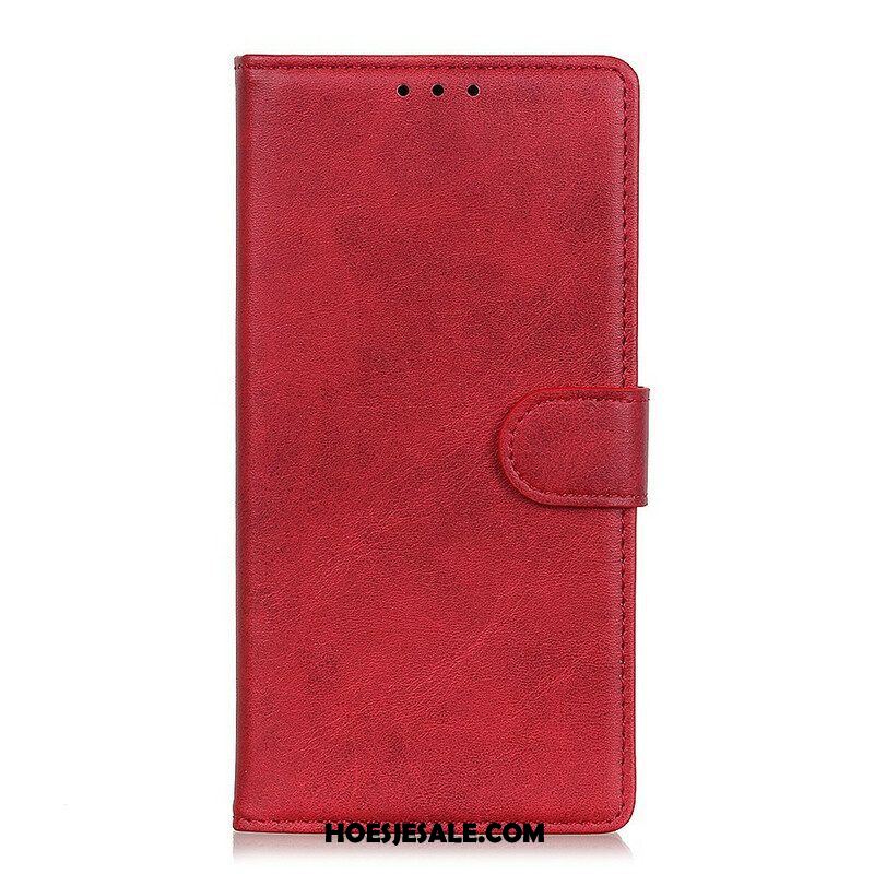 Folio-hoesje voor Samsung Galaxy M12 / A12 Retro Mat Leereffect