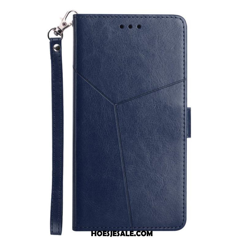 Folio-hoesje voor Samsung Galaxy M12 / A12 Stijl Leer Geo Y Design