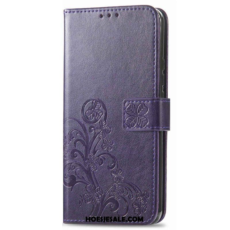 Folio-hoesje voor Samsung Galaxy M13 Bloemen Met Riem