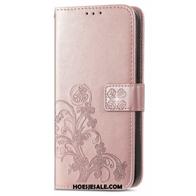 Folio-hoesje voor Samsung Galaxy M13 Bloemen Met Riem