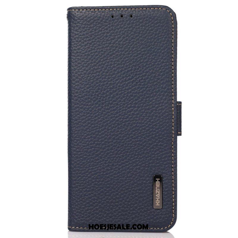 Folio-hoesje voor Samsung Galaxy M13 Lychee Leer Khazneh Rfid