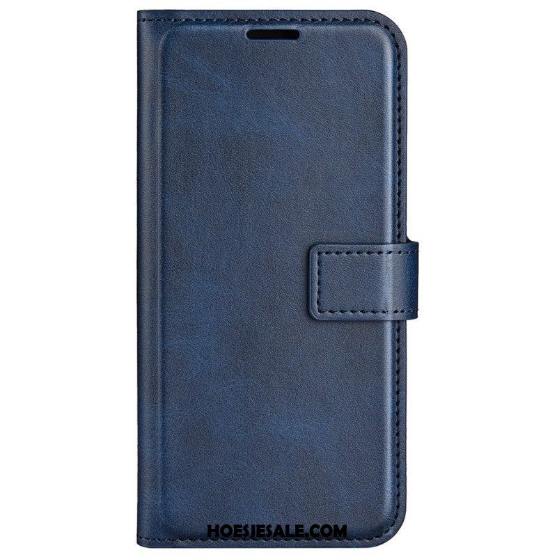 Folio-hoesje voor Samsung Galaxy M13 Slank Leereffect