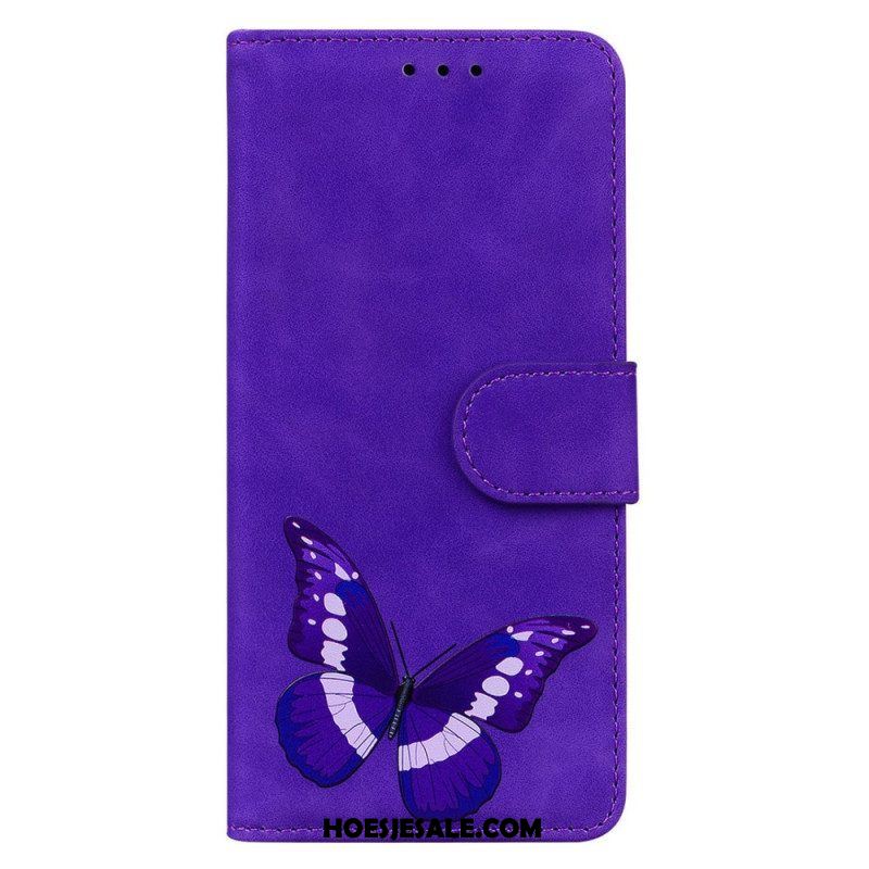 Folio-hoesje voor Samsung Galaxy M13 Vlinder