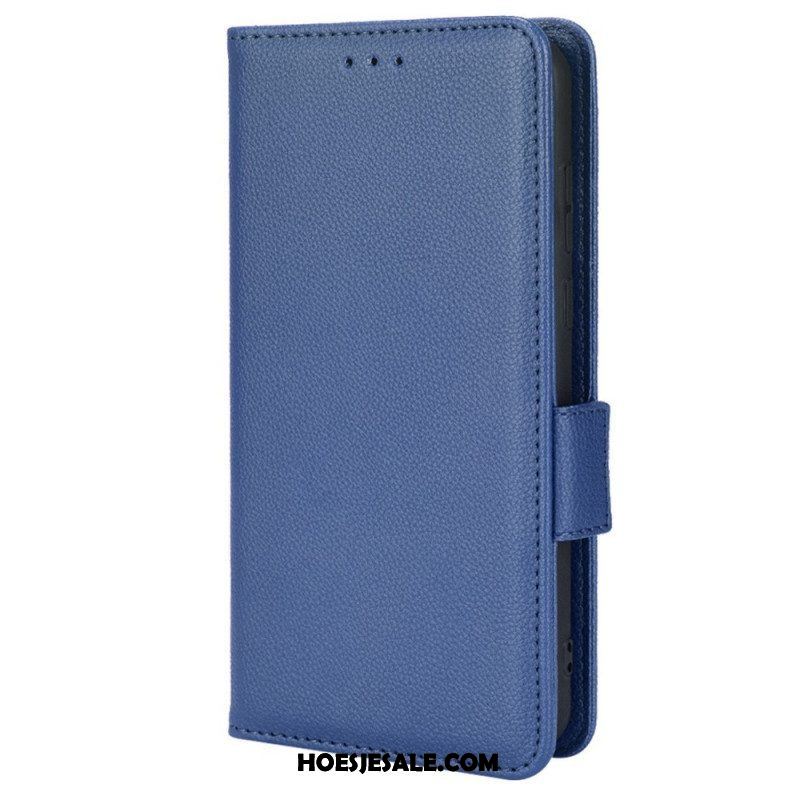 Folio-hoesje voor Samsung Galaxy M23 5G Lychee Lederen Stijl