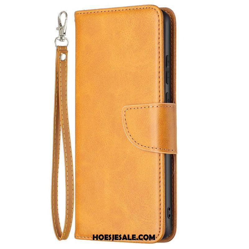 Folio-hoesje voor Samsung Galaxy M23 5G Schuine Sluiting Met Riem