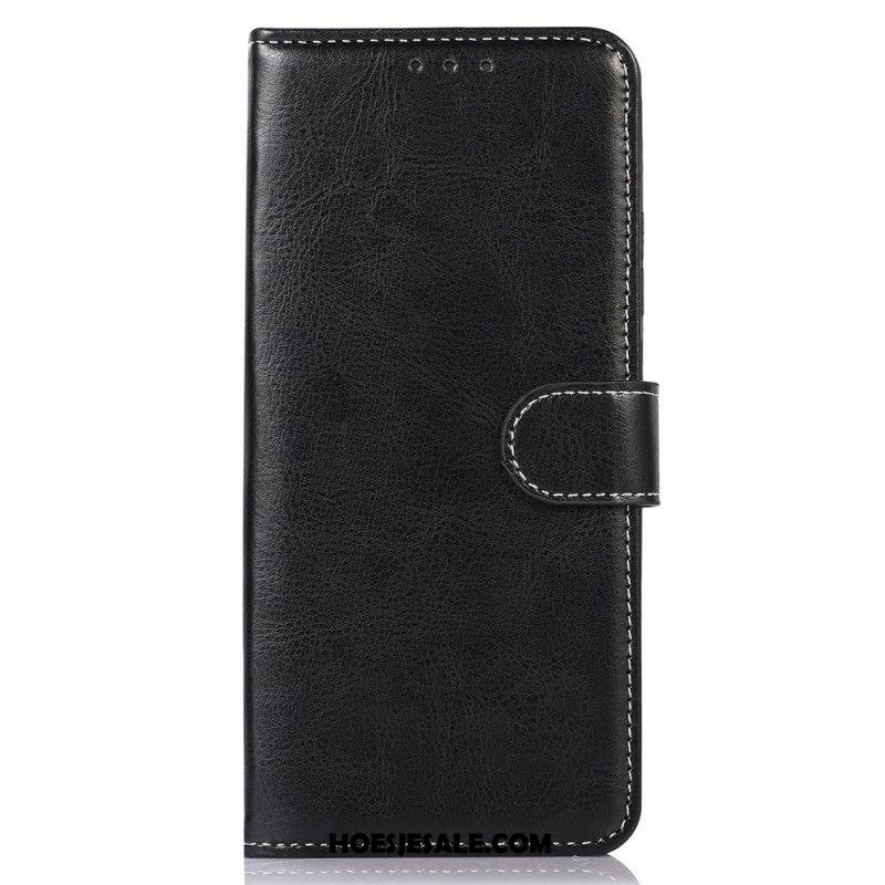 Folio-hoesje voor Samsung Galaxy M23 5G Stijl Lederen Stiksels