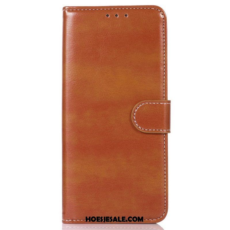 Folio-hoesje voor Samsung Galaxy M23 5G Stijl Lederen Stiksels