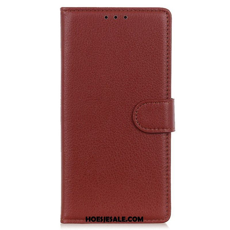 Folio-hoesje voor Samsung Galaxy M23 5G Traditionele Leerstijl