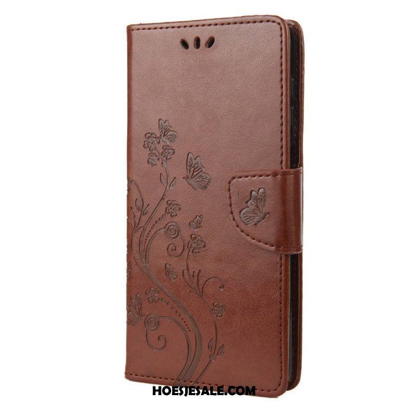 Folio-hoesje voor Samsung Galaxy M23 5G Vlinders En Bloemen