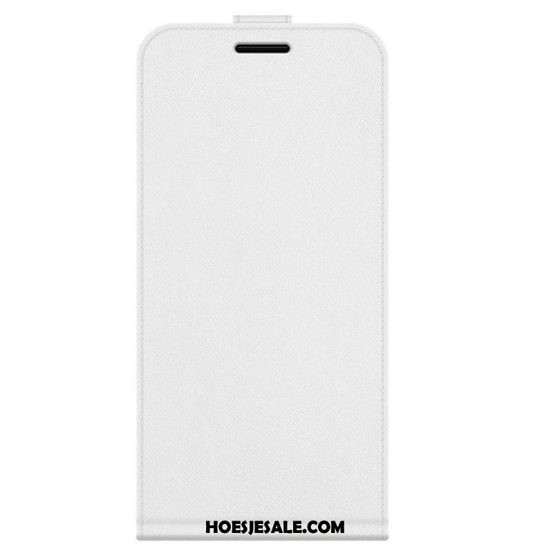 Folio-hoesje voor Samsung Galaxy M32 Flip Case Verticale Flap Met Leereffect