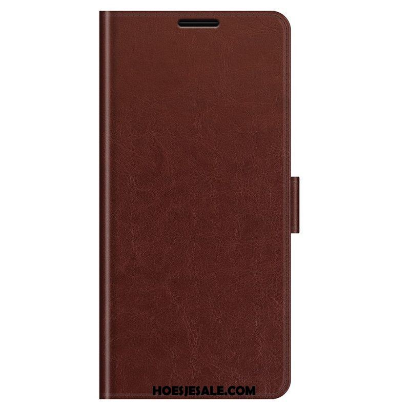 Folio-hoesje voor Samsung Galaxy M32 Klassiek Leereffect