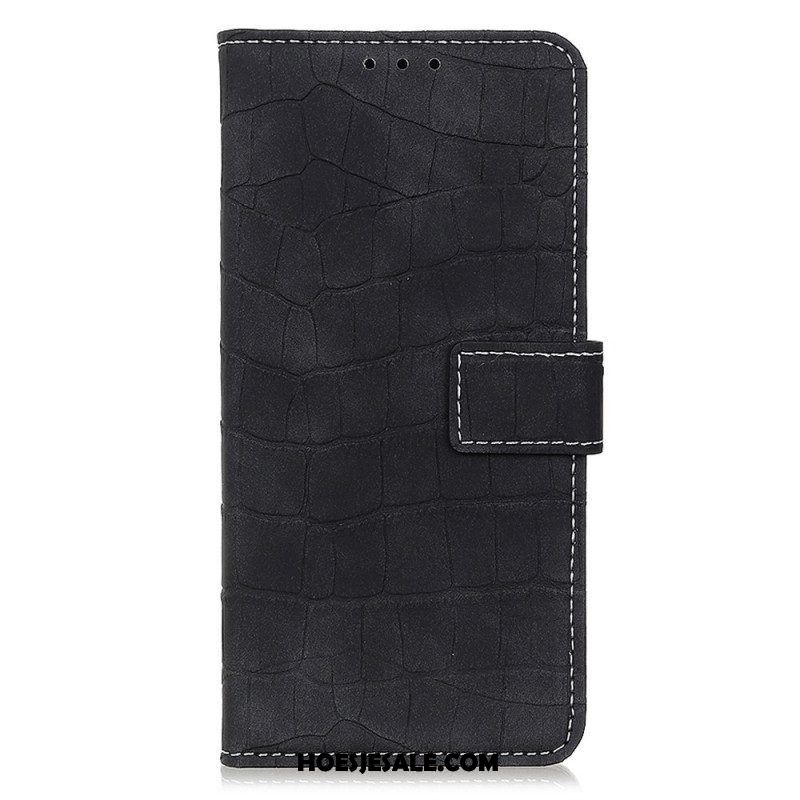 Folio-hoesje voor Samsung Galaxy M33 5G Krokodillenhuid-effect