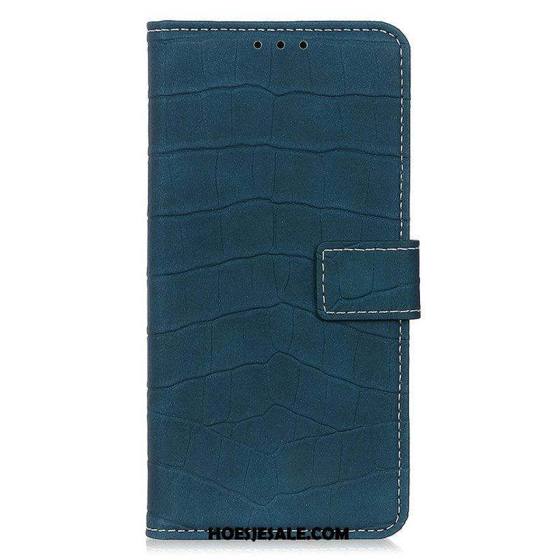 Folio-hoesje voor Samsung Galaxy M33 5G Krokodillenhuid-effect