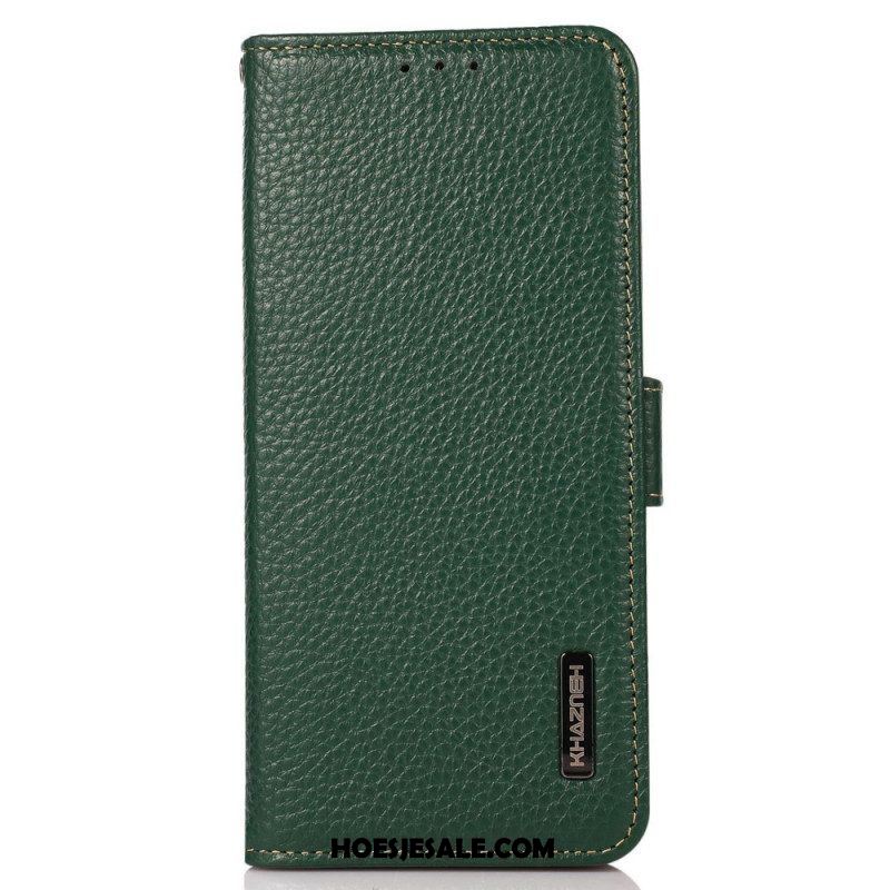 Folio-hoesje voor Samsung Galaxy M33 5G Lychee Leer Khazneh Rfid