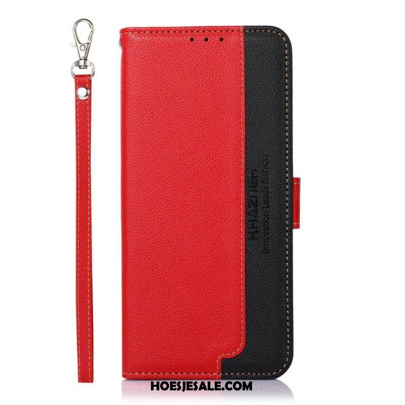 Folio-hoesje voor Samsung Galaxy M33 5G Lychee-stijl Rfid