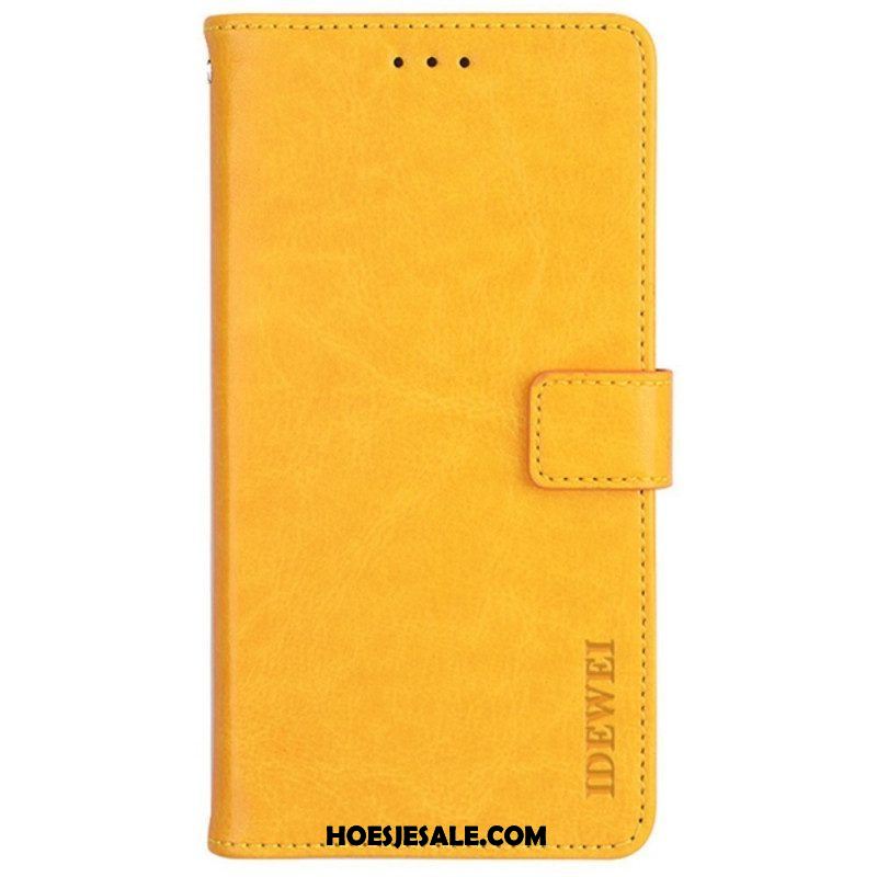 Folio-hoesje voor Samsung Galaxy M52 5G Imitatieleer Idewei