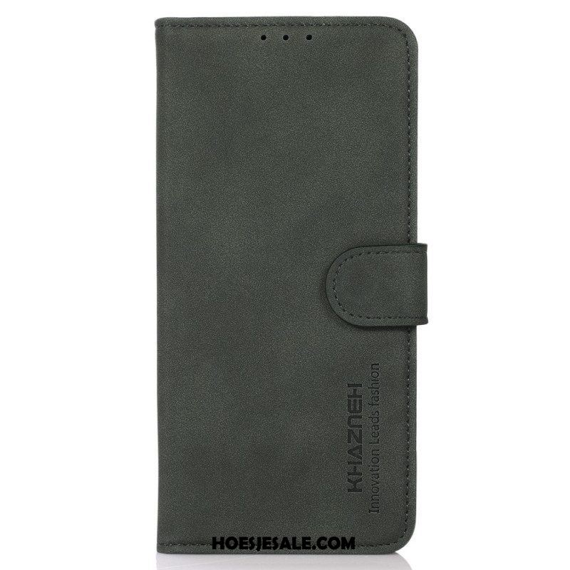 Folio-hoesje voor Samsung Galaxy M52 5G Khazneh Modieus Leereffect