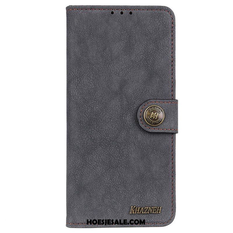 Folio-hoesje voor Samsung Galaxy M52 5G Khazneh Retro Splitleer