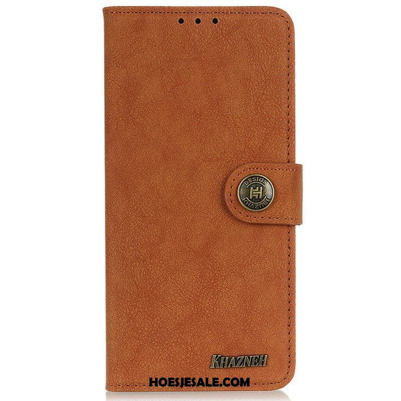 Folio-hoesje voor Samsung Galaxy M52 5G Khazneh Retro Splitleer