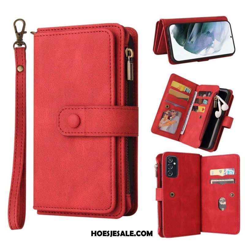 Folio-hoesje voor Samsung Galaxy M52 5G Met Ketting Lanyard Portemonnee