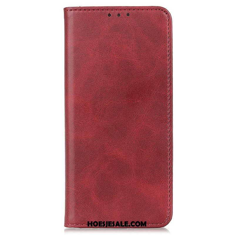 Folio-hoesje voor Samsung Galaxy M53 5G Gespleten Leer