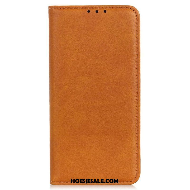 Folio-hoesje voor Samsung Galaxy M53 5G Gespleten Leer