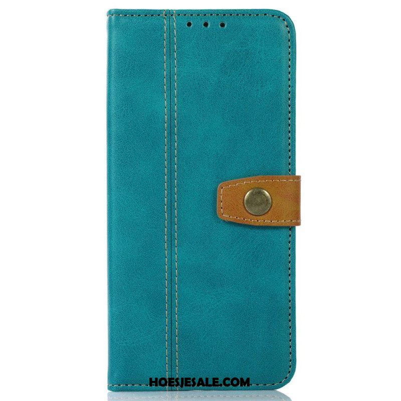 Folio-hoesje voor Samsung Galaxy M53 5G Vintage Riem