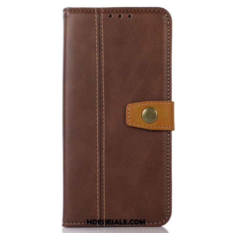 Folio-hoesje voor Samsung Galaxy M53 5G Vintage Riem