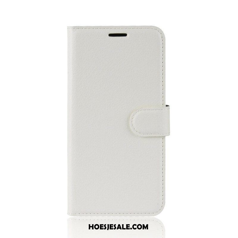 Folio-hoesje voor Samsung Galaxy S20 Plus / S20 Plus 5G Klassiek Lychee Kunstleer