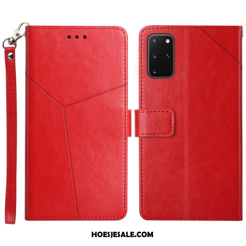 Folio-hoesje voor Samsung Galaxy S20 Plus / S20 Plus 5G Stijl Leer Geo Y Design