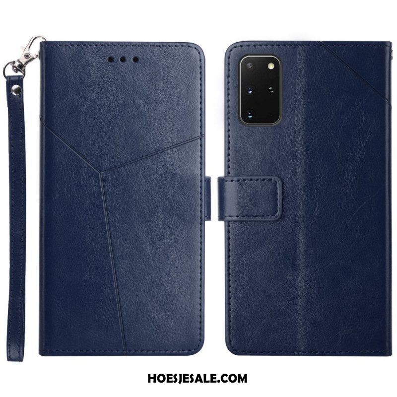 Folio-hoesje voor Samsung Galaxy S20 Plus / S20 Plus 5G Stijl Leer Geo Y Design