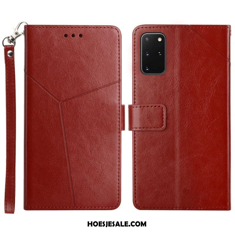 Folio-hoesje voor Samsung Galaxy S20 Plus / S20 Plus 5G Stijl Leer Geo Y Design