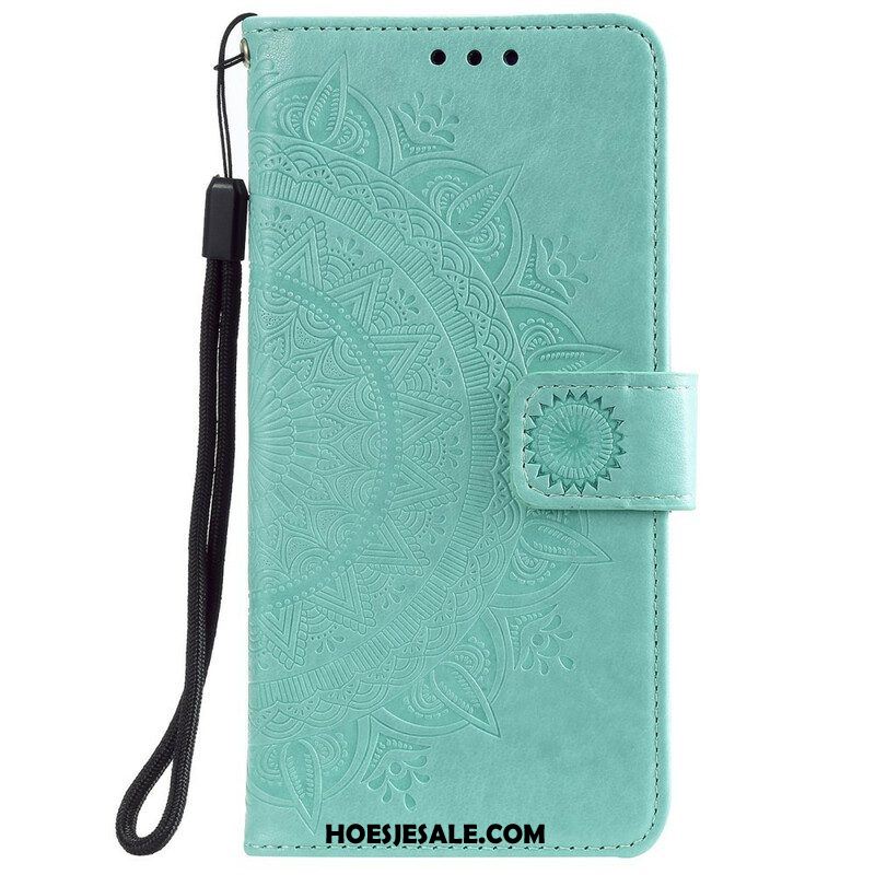 Folio-hoesje voor Samsung Galaxy S21 FE Zon Mandala