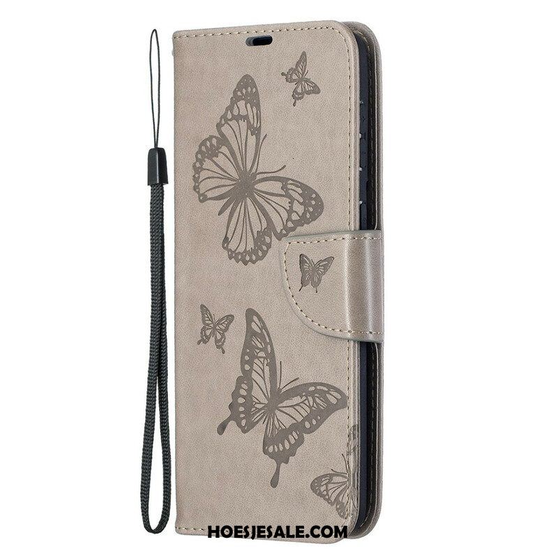 Folio-hoesje voor Samsung Galaxy S21 Plus 5G Flip Case Vlinders En Schuine Klep