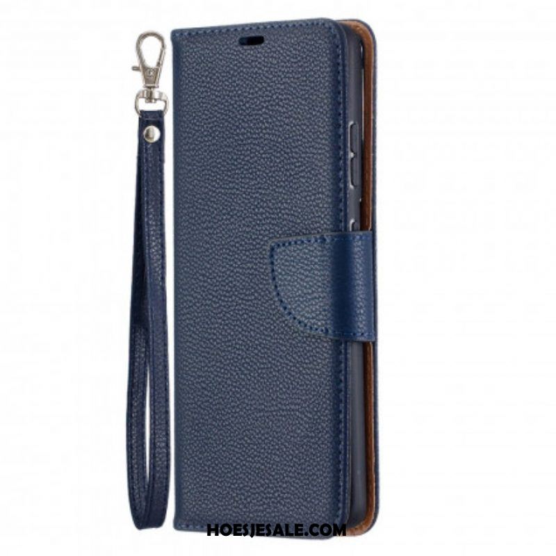 Folio-hoesje voor Samsung Galaxy S21 Ultra 5G Flip Case Lychee Rabat Schuin