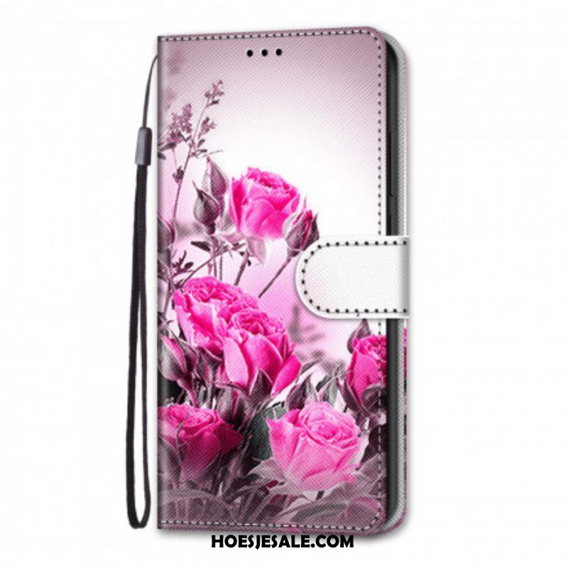 Folio-hoesje voor Samsung Galaxy S21 Ultra 5G Magische Bloemen