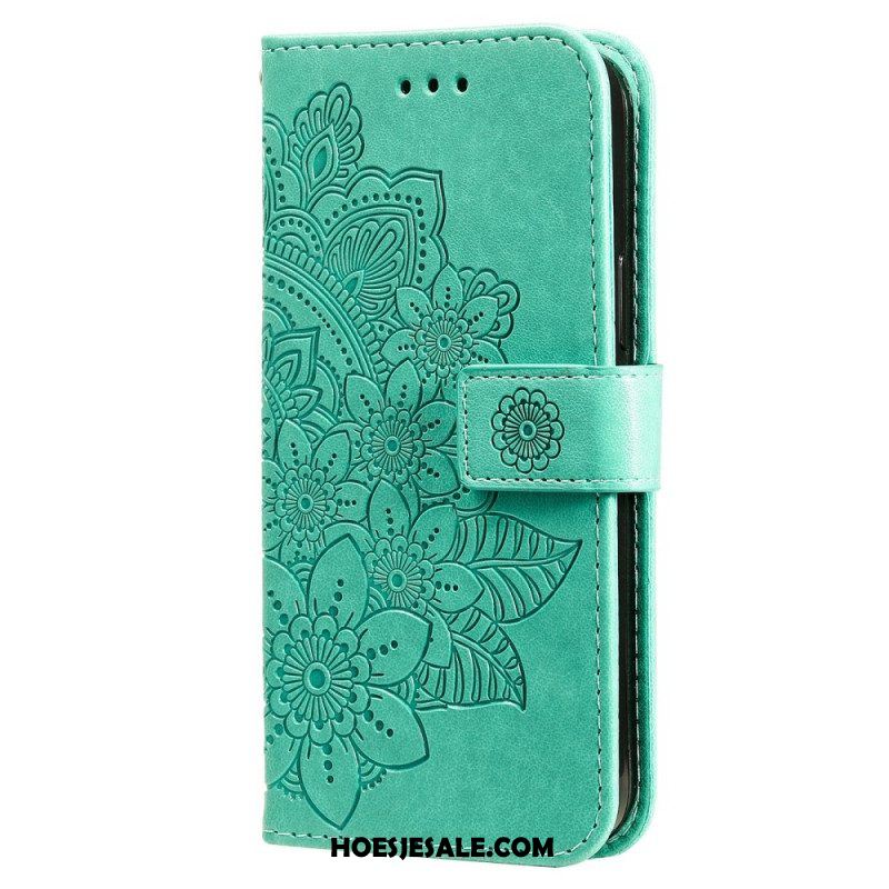 Folio-hoesje voor Samsung Galaxy S22 5G Bloemmandala